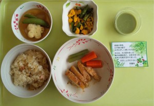 抹茶牛乳寒天　ブログ用①